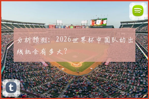 分析预测:2026世界杯中国队的出线机会有多大?